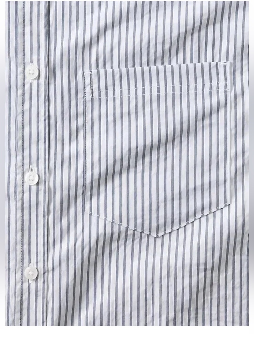 Athleta Midday Cropped Poplin Shirt chemisier court Stripe NWT - Picture 10 of 11